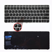 Clavier pour ordinateur portable HP Elitebook 725 820 828 G3 G4 721 825 G1 G2, clavier d'ordinateur portable avec rétroéclairage pour ordinateur portable HP