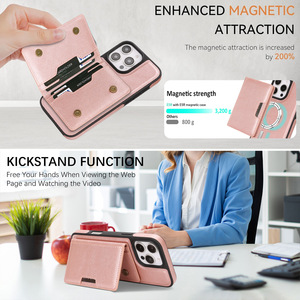 เคสโทรศัพท์หนังแท้ลายสัตว์ ดีไซน์ลายนูน สำหรับรุ่น 16; พร้อมช่องใส่บัตร รองรับการชาร์จไร้สาย ขายตรงจากโรงงาน - Product Image 4