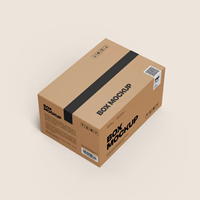 Cartón Corrugado Rígido con Recubrimiento UV, Tamaño Personalizado, Embalaje de Envío con Forro de Esponja, Papel Kraft Marrón Ecológico y Reciclable para