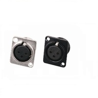 3 p Connecteurs Audio Bulk Plaqué Mâle Femelle Cannon Jack Socket Plug 3 Pin Xlr Cable Mount Connector for Dmx Dmx512 Microphone