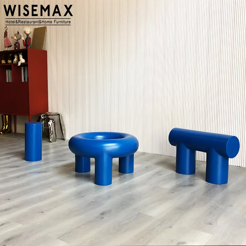 WISEMAX FURNITUREモダンな人工グラスファイバー家具レジャーチェアホテルロビー室内装飾用彫刻