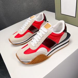 Chaussures en cuir véritable de haute qualité, nouvelle collection de designers TF, chaussures décontractées pour la marche, mode, marques de luxe TF, baskets à lacets pour femmes - Product Image 1