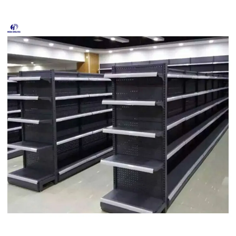 Retail Display Shelving Unit Gondola Grocery Store Shelving Metal Display Racks For Shop