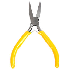 คีมปากแบนไร้ฟัน ด้ามสีเหลือง ขนาด 4.5 นิ้ว ผลิตจากเหล็กโครเมี่ยมวาเนเดียม ปากเรียบ สำหรับงานเครื่องประดับและงาน DIY - Product Image 4