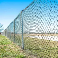 Filipinler PVC kaplı elmas çit tel örgü çiftlik zincir bağlantı siklon tel çit rulo 50ft galvanizli zincir bağlantı çit fiyatı