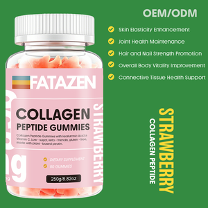 Complément alimentaire ODM Collagen Boost pour la peau, les cheveux et les ongles, saveur fraise, sans sucre, gommes de collagène peptide - Product Image 5