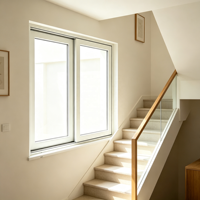 Fenêtre coulissante en PVC triple vitrage insonorisée pour villa en bord de route, structure hermétique