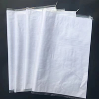 Sac en plastique tissé PP blanc en gros pour la logistique chimique, résistant à l'humidité, laminé, prix fabricant