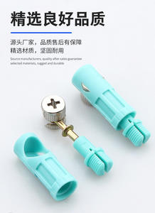 Système de connexion de meubles 3-en-1 durable de 8 mm, connecteurs à roue excentrique en fer et nylon, supports d'étagère GQK robustes - Product Image 2