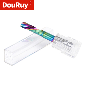 Douruy 3A tráng nóng bán <span class=keywords><strong>CNC</strong></span> công cụ cắt giảm cắt cacbua cuối nhà máy đơn sáo Acrylic PVC Bộ định tuyến bit - Product Image 4