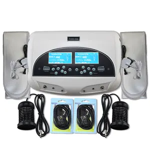 Dual ionique detox foot spa pour le corps détoxifier l'hydrogène détoxifier les ions bain de pieds spa machine ionique détoxifier le masseur de bain de pieds