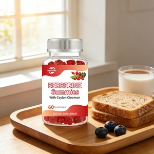 Gomitas de Berberina con Sabor a Fresa Natural, Halal, Sin Azúcar, Suplemento de Canela de Ceilán para Adultos, Herblife - Product Image 2