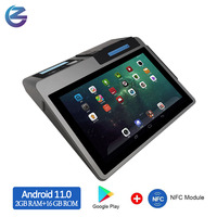 Terminal de paiement pour station-service avec écran tactile de 10,1 pouces, système d'exploitation Android, imprimante 80 mm