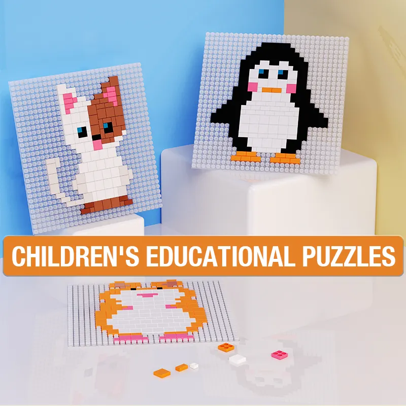 Mainan kubus puzzle silikon untuk anak, mainan edukasi grosir fleksibel kelas makanan kucing hewan 3d, mainan puzzle diy untuk anak-anak