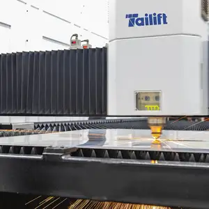 China Factory Tailift 2000W Metal Fiber Laser Cutting Machine For Steel