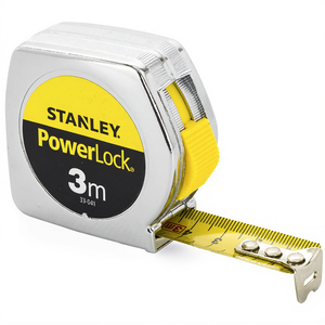 Ruban à mesurer Stanley PowerLock 3m, boîtier métallique avec mécanisme de verrouillage pour des mesures de précision - Product Image 2
