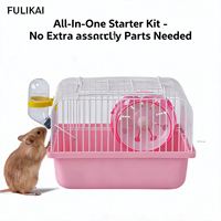 Cage portable à niveau unique pour petits animaux de compagnie, avec poignée, pour hamsters syriens et nains, idéale pour l'élevage, les voyages et l'extérieur - Vente en gros