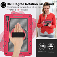 Étui robuste pour tablette Samsung Galaxy Tab S10 FE Plus 13 pouces avec rotation à 360° °   Support rotatif avec porte-crayons