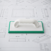 Éponge à plâtrer en mousse de haute qualité avec manche en plastique vert, pour une finition excellente