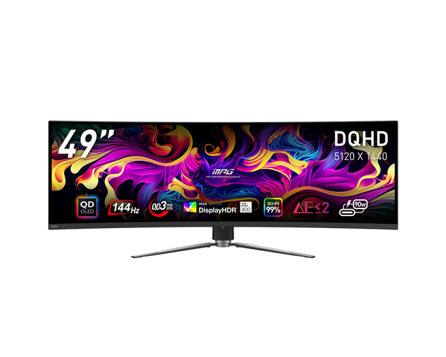 Brand New for MPG 491CQP QD-OLED 49-Inch 5120x1440 DQHD 144Hz IPS Wide Screen Gaming Monitor for Laptops
