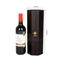 Boîte cadeau de luxe en carton rigide, forme octogonale personnalisée, magnétique, écologique, matériaux recyclés, vin, vodka, boissons énergisantes