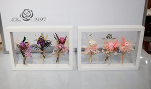 Cadre photo en bois fleur immortelle nouveau design sec petites fleurs séchées mini <span class=keywords><strong>bouquet</strong></span> de fleurs conservées pour la décoration de la saint-valentin - Product Image 6