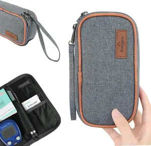 Custodia da viaggio con penne per insulina personalizzate borsa per Organizer per diabetici con isolamento portatile