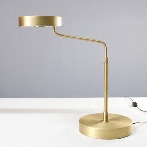 Lampe <span class=keywords><strong>de</strong></span> <span class=keywords><strong>table</strong></span> et <span class=keywords><strong>de</strong></span> sol LED YH, style rétro américain, décorative, intérieure, avec abat-jour classique E26, en laiton, pour <span class=keywords><strong>chevet</strong></span> et bureau - Product Image 1