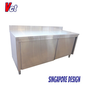 Victory ตู้เก็บของสแตนเลสประตูบานเลื่อนสำหรับห้องครัวโต๊ะทำงาน - Product Image 3