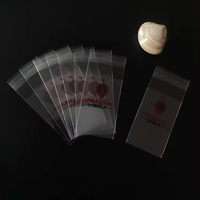 Sacs en plastique OPP transparents autocollants jetables personnalisés pour boulangerie, pour emballages de bonbons et de fêtes d'anniversaire