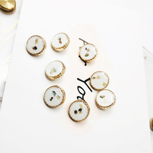 Quần áo kim loại nút Nóng Kim Cương cao kim loại Shank pha lê áp dụng cho may quần áo trang trí Rhinestone Shank nút tròn - Product Image 2