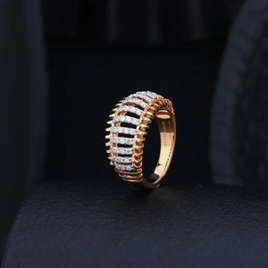 Anillo de Diamantes Auténticos, Joyería Fina de Diseño Elegante, Brillante y a la Moda, Regalo para Bodas y Fiestas - Product Image 3