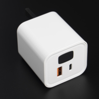 PD 30W PD 20W UK Plug USB a Type C Chargeur mural 2 ports QC3.0 Adaptateur USB à charge rapide