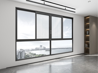 METGOOD-Ventanas corredizas de vidrio Low-E de aluminio con doble acristalamiento, gran oferta, con mosquitera para uso exterior