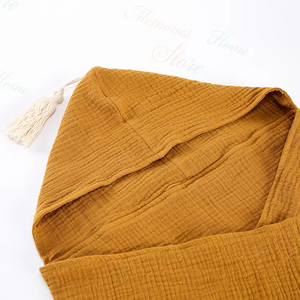 Broderie Nom Bébé Mousseline Coton Cape À Capuche Gland <span class=keywords><strong>Serviette</strong></span> De Bain Nom Personnalisé Peignoir Pour Enfants Doux Embrasser Couvertures - Product Image 4