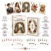 Cartes à Jouer Personnalisées pour Mariage : Jeu de Cartes Poker avec Portrait Aquarelle, Impression Artistique, Cadeau Souvenir