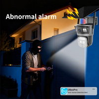 Cámara PTZ Solar VESAFE 4G 6MP para Exteriores, Visión Nocturna a Todo Color 24H, Lente Dual, Domo, Sistema de Vigilancia de Seguridad Inteligente para el Hogar