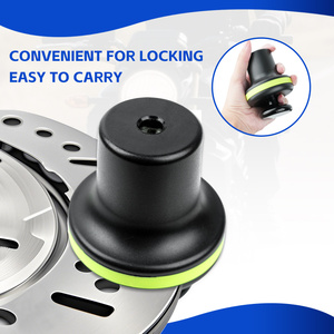 Tonyon Ổ khóa đĩa khóa xe máy xe máy Bánh Xe Xe Đạp đĩa khóa cho xe máy chống trộm với nhắc nhở Cáp - Product Image 5