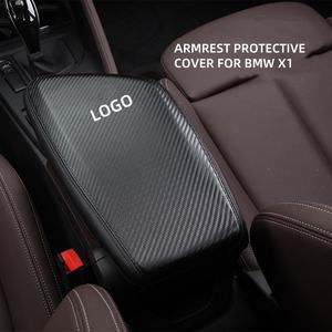 Boîte de commande centrale en cuir de protection Accoudoir central avant Couverture de rangement Accessoire intérieur - Product Image 2