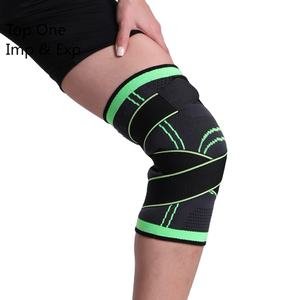 Top One Vente en gros Nylon Genouillère Compression Flexible Bandage Réglable Support Vente chaude Respirant Coudières Genouillères - Product Image 1