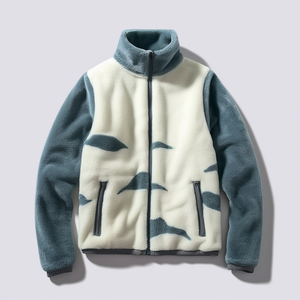 Fournisseur en vrac Veste <span class=keywords><strong>polaire</strong></span> douce légère à fermeture éclair Manteau chaud d'extérieur à logo brodé personnalisé avec poches à fermeture éclair - Product Image 1