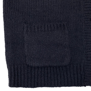 Cárdigan Largo <span class=keywords><strong>Azul</strong></span> <span class=keywords><strong>Marino</strong></span> con Cuello en V YIYU, Suéter Holgado de Primavera/Otoño para <span class=keywords><strong>Mujer</strong></span> con Diseño de Cara Sonriente, Fácil de Cuidar - Product Image 6