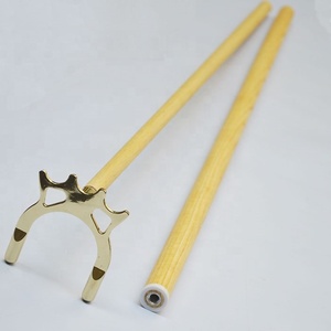 Mesa de billar de madera blanca, 1/<span class=keywords><strong>2</strong></span> piezas, Taco de descanso largo con cabeza de araña de latón, mesa de billar de 2M, <span class=keywords><strong>juego</strong></span> de <span class=keywords><strong>palos</strong></span> de puente largo - Product Image 1