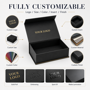Caja de Regalo Magnética Plegable con Logotipo Personalizado, Caja de Embalaje de Papel Rígido Plegable de Lujo para Juego de Regalos - Product Image 4