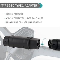 Nouvel adaptateur de charge pour véhicule électrique en thermoplastique de type 2 à type 1, 16A/32A, prise standard 380V pour voitures électriques