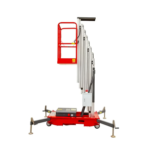 Elevador de un Solo Mástil de 4m, 6m, 8m, 10m, Capacidad de 150kg, Elevador Hidráulico de Aleación de Aluminio, Plataforma Vertical para una Persona - Product Image 2