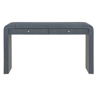 Table console 2026 avec façade de tiroir cannelée, table d'entrée aux coins arrondis, table de canapé robuste pour couloir et salon