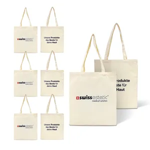 طباعة مخصصة مخصصة مخصصة قابلة لإعادة الاستخدام للتسوق الطباعة مع شعار قماش التعبئة حقيبة حمل اليد والكتف