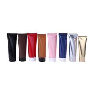 Envase Cosmético Vacío para Crema o Loción, Tubo Blando de Plástico PE de 10g, 200g, 50g, 100g, 120g/ml con Tapa de Rosca Negra de PP - Product Image 1