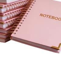 Agenda personnalisé A5 à spirale avec couverture en papier, non daté, hebdomadaire/mensuel, carnet de notes (100 pages)